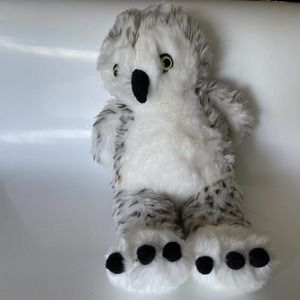 Build a Bear Workshop Spotted White Owl Stuffed Animal Plush Soft Gently Used P3